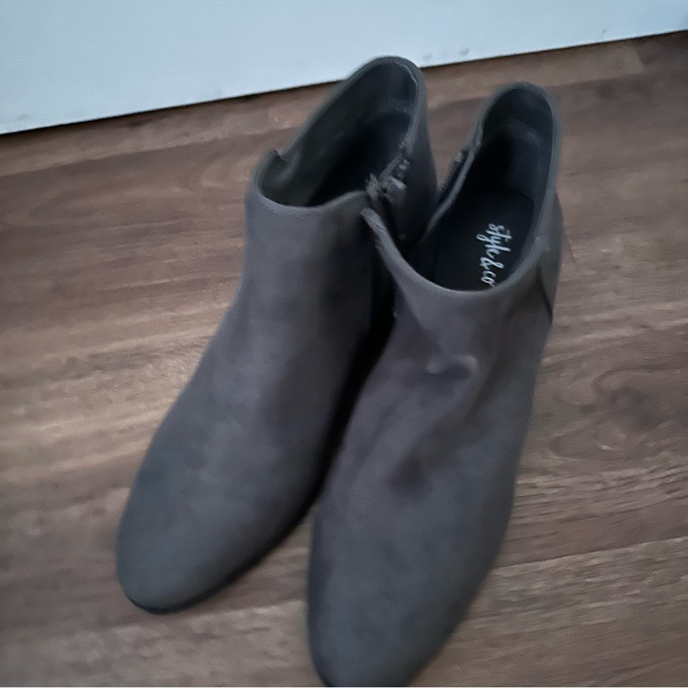 Style & Co gray ankle boots. Womens size 7
